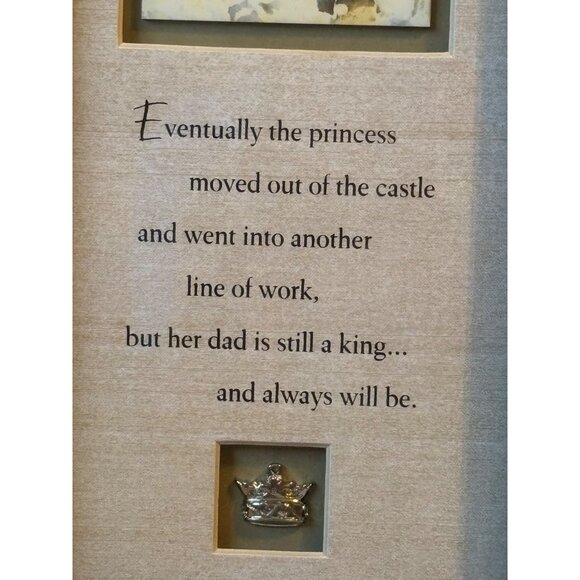 Framed Father , Daughter Wall Art Hallmark Father's Day Sand Castle Shadowbox - Picture 9 of 9